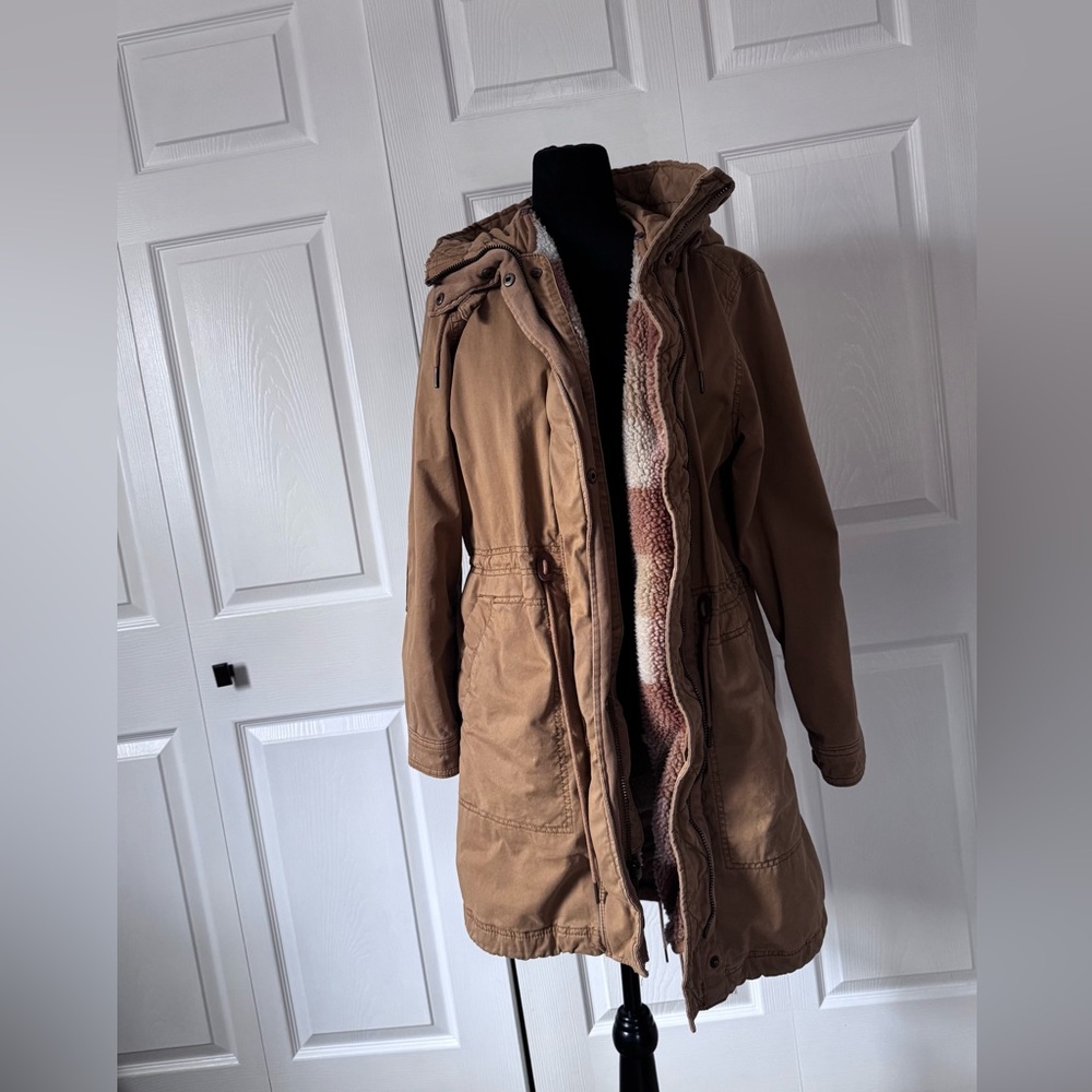 GAP Women's Brown Utility Jacket with Hood